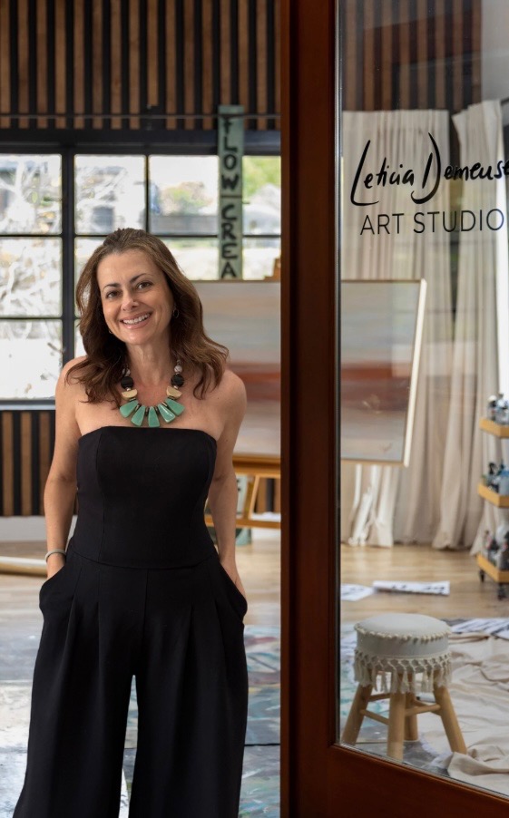 Leticia Demeuse in her studio doorway